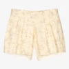 Sarah Louise Girls Yellow Floral Shorts