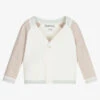 Sarah Louise Ivory & Beige Cotton Cardigan
