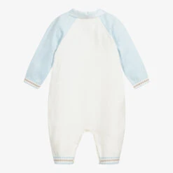 Sarah Louise Ivory & Blue Knitted Romper -Sarah Louise Kids Boutique sarah louise ivory blue knitted romper 401528 63d5edef6462887ac8484a5793b536a822a18fd9