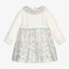 Sarah Louise Ivory Floral Cotton Dress