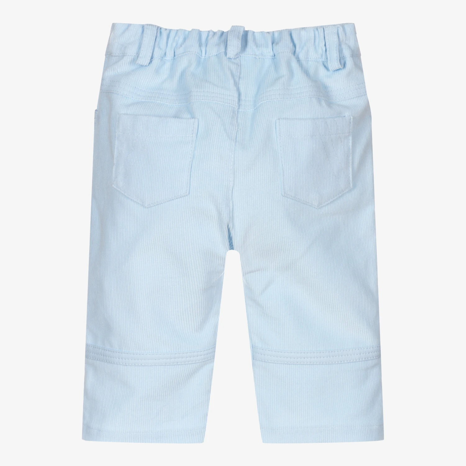 Sarah Louise Pale Blue Corduroy Trousers 2 Sarah Louise Pale Blue Corduroy Trousers - Image 2