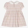 Sarah Louise Pink & Ivory Check Dress