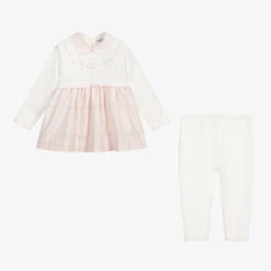 Sarah Louise Pink & Ivory Trouser Set -Sarah Louise Kids Boutique sarah louise pink ivory trouser set 401553 d14154a97fa1b23c737773cf9332f0f571b6da99