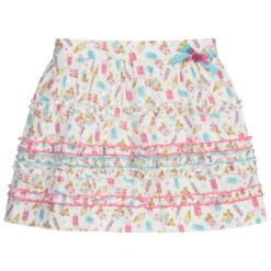 Sarah Louise Pink Printed Skirt