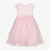 Sarah Louise Pink Satin & Chiffon Dress