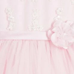 Sarah Louise Pink Tulle & Lace Dress With Floral Appliqué -Sarah Louise Kids Boutique sarah louise pink tulle lace dress with floral applique 141542 9383ecf6b3a8cdf4e1d45b6cf0cceff50d170db6