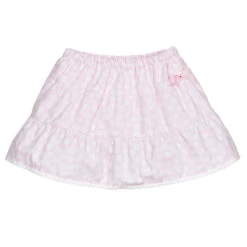 Sarah Louise Pink & White Cotton Skirt