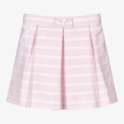 Sarah Louise Pink & White Striped Skirt