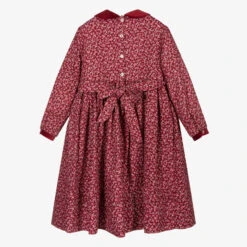 Sarah Louise Red Floral Hand-Smocked Dress -Sarah Louise Kids Boutique sarah louise red floral hand smocked dress 401570 45f28dba27518d2629d40f28799b366765719da6