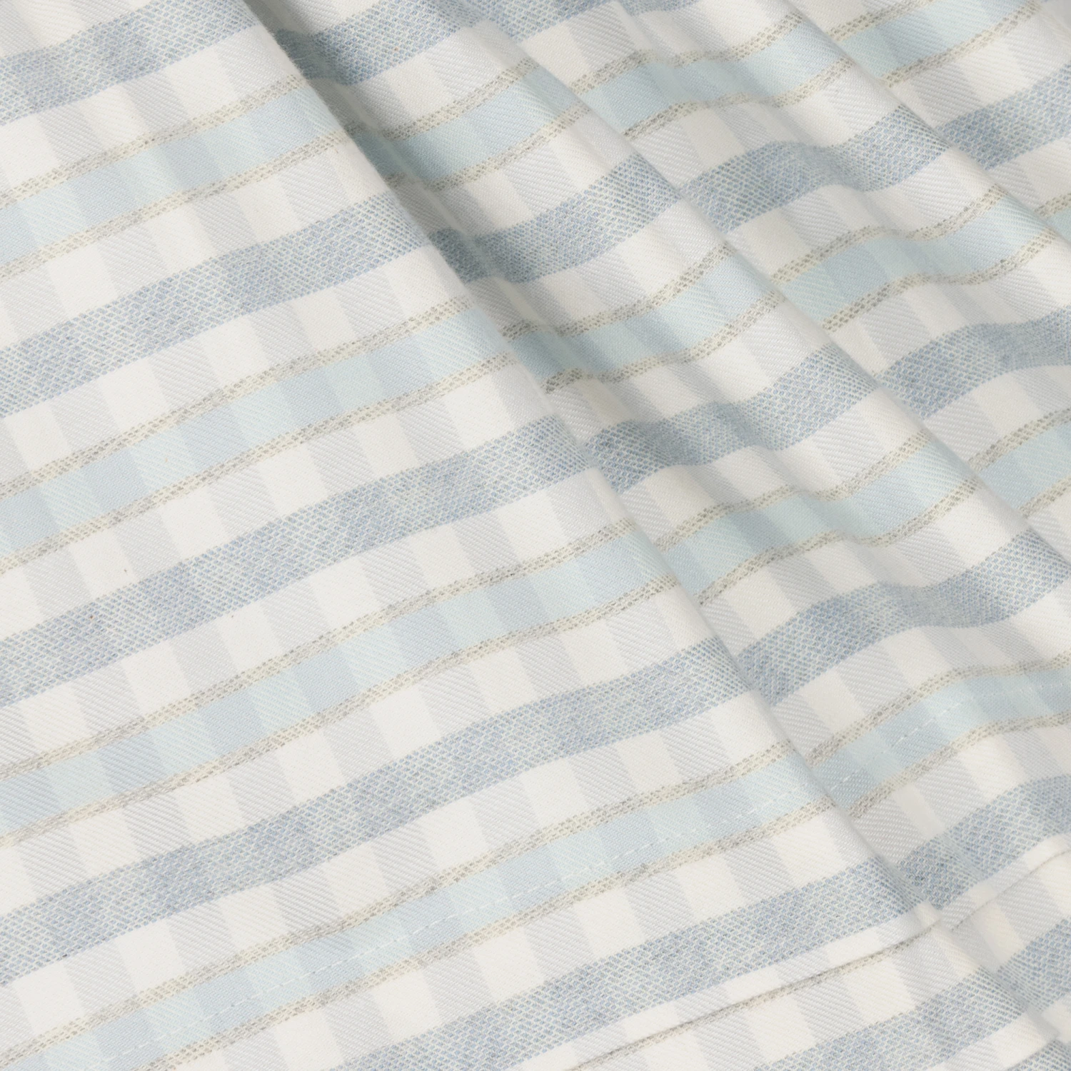 Sarah Louise White & Blue Check Cotton Dress 3 Sarah Louise White & Blue Check Cotton Dress - Image 3