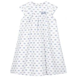 Sarah Louise White & Blue Dress