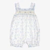 Sarah Louise White & Blue Floral Shortie