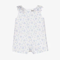Sarah Louise White Cotton Baby Shortie
