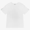 Sarah Louise White Cotton Jersey T-Shirt