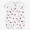 Sarah Louise White Fish Print Baby Shortie
