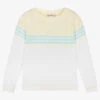 Sarah Louise White & Yellow Cotton Jumper